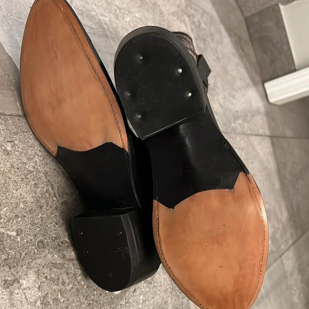 RIO Of Mercedes Black Short Leather Western Boots - Picture 9 of 12